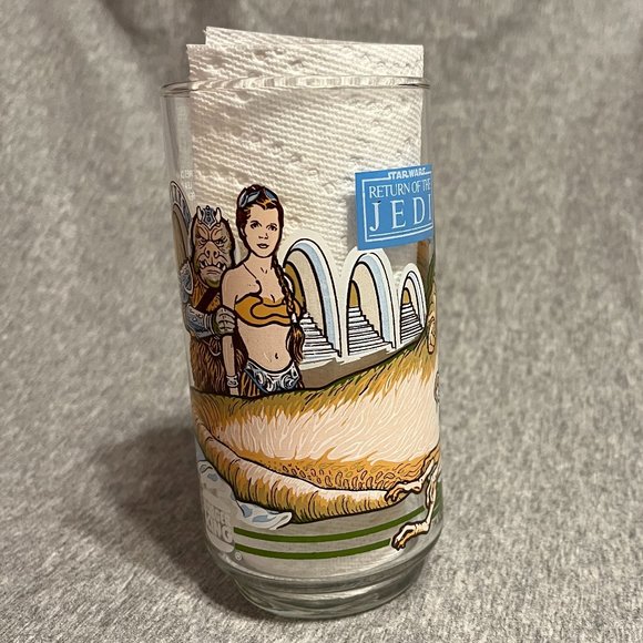 Burger King Coca-Cola Return of the Jedi Jabba The Hutt glass 1983 - Picture 3 of 6